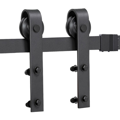 Costoffs 183cm/200cm/244cm/366cm Schiebetürsystem Set Laufschienen für Schiebetür Schiebetürbeschlag Hängeschiene Zubehörteil