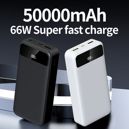 PD66W Super-Schnellladung, 50000mAh Tragbares Hochkapazitäts-Powerbank, LED-Stromanzeige/Duale Schnellladeanschlüsse, Kompatibel mit den meisten Mobiltelefonen/Digitalgeräten, etc., Outdoor-Reise Tragbares Notstromgerät, Reise-Essential,Tragbares Ladegerä