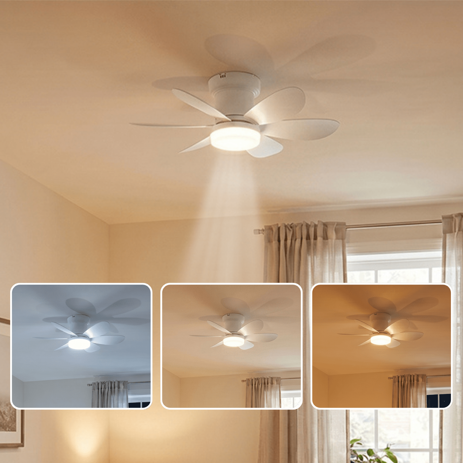 Deckenventilator, MISTRAL SCHWARZ für Küche – Detailansicht 21