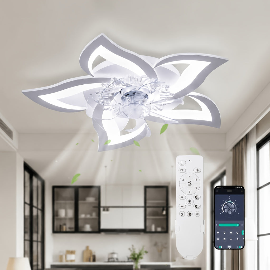 Deckenventilator, Weiß für Essbereich und Küche – Hauptansicht
