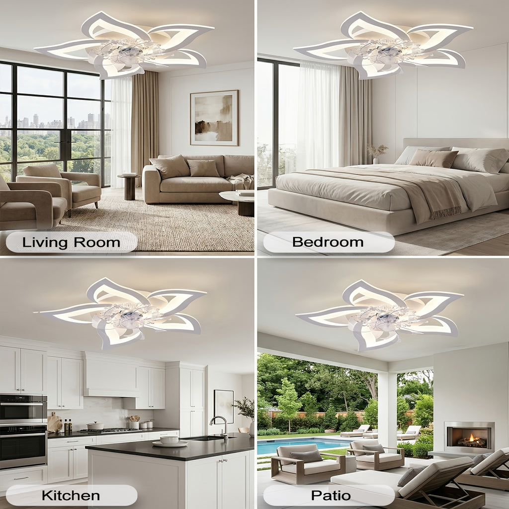 Deckenventilator, Weiß für Essbereich und Küche – Detailansicht 5