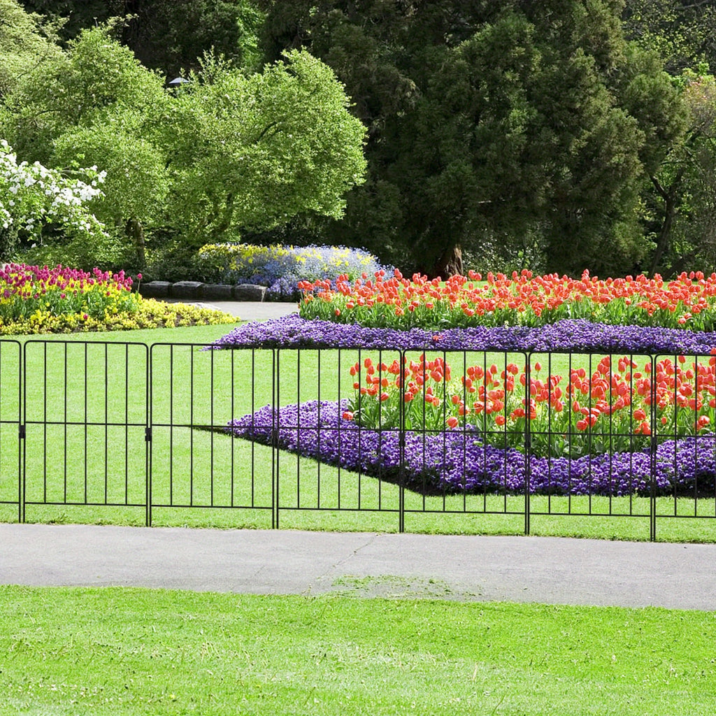 Dekorativer Gartenzaun, 60,96 cm für Garten und Terrasse – Detailansicht 2