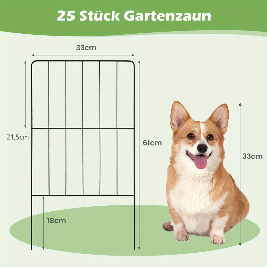 Dekorativer Gartenzaun, 60,96 cm für Garten und Terrasse – Detailansicht 3