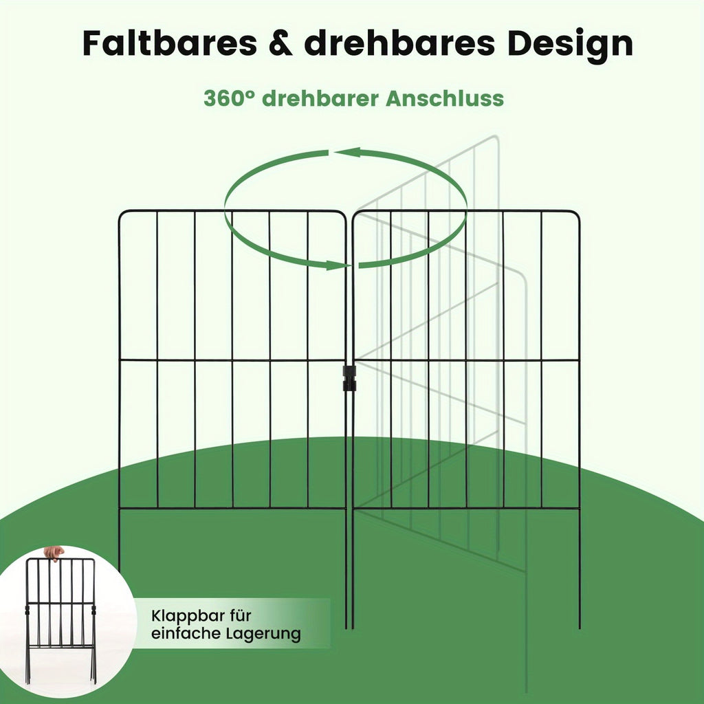 Dekorativer Gartenzaun, 60,96 cm für Garten und Terrasse – Detailansicht 4