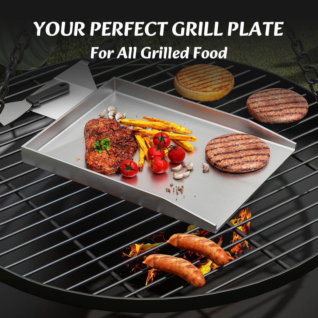 Devesanter Hochleistungs-Grillplatte & Spatel Set, 4mm für Gewerbe und Haushalt – Detailansicht 3