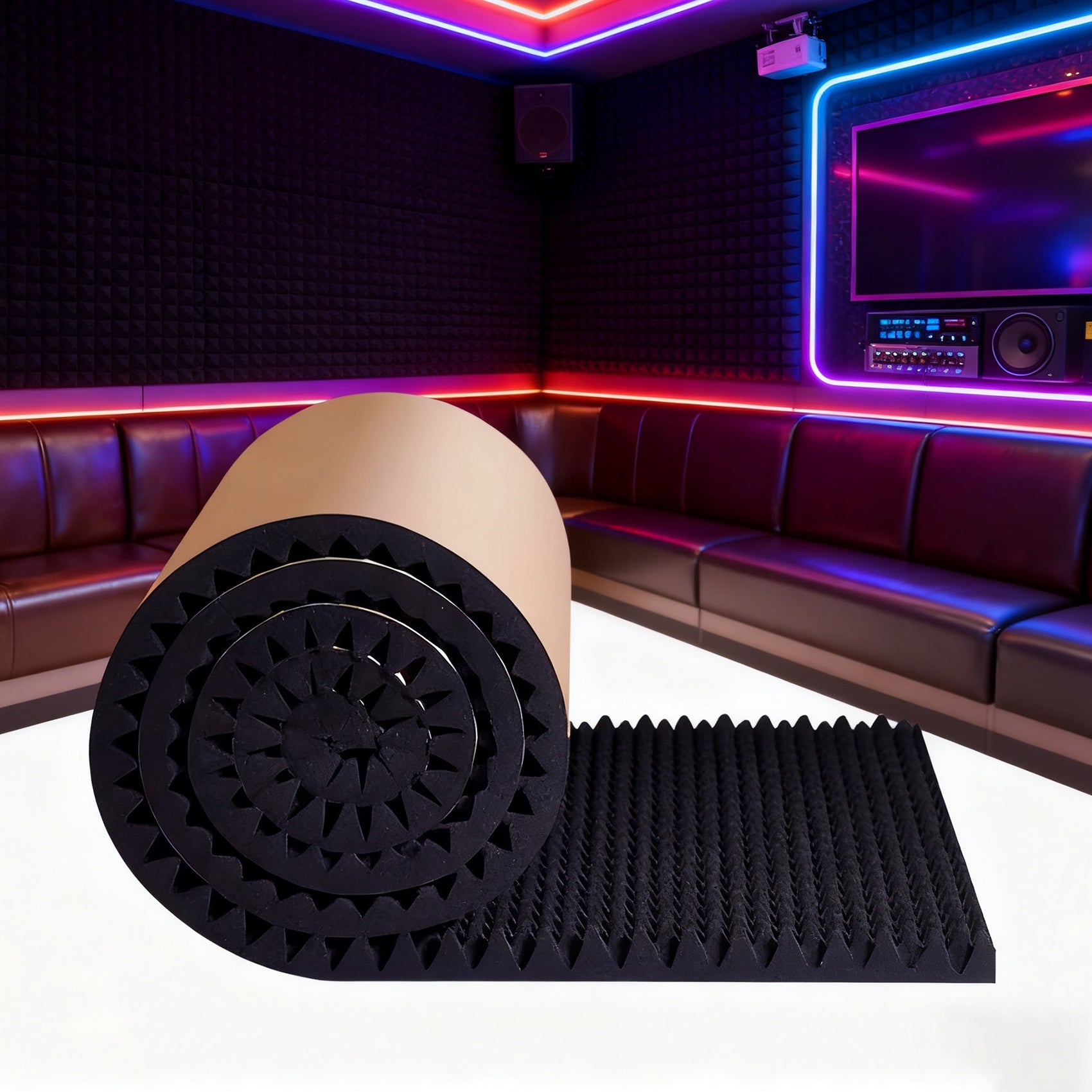 Dicke Akustikschaumplatte, 20 mm für KTV-Aufnahmestudios und Alltag – Detailansicht 3