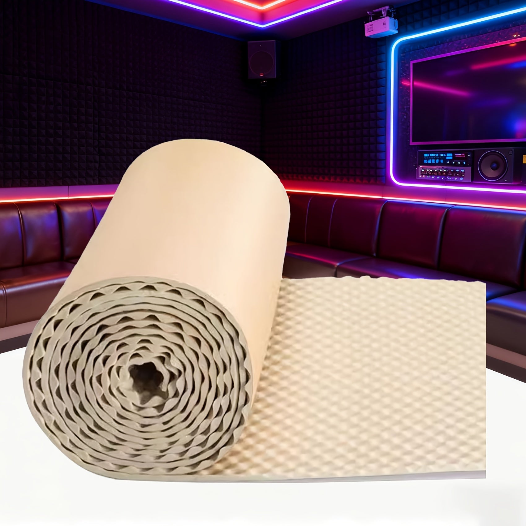 Dicke Akustikschaumplatte, 20 mm für KTV-Aufnahmestudios und Alltag – Detailansicht 8