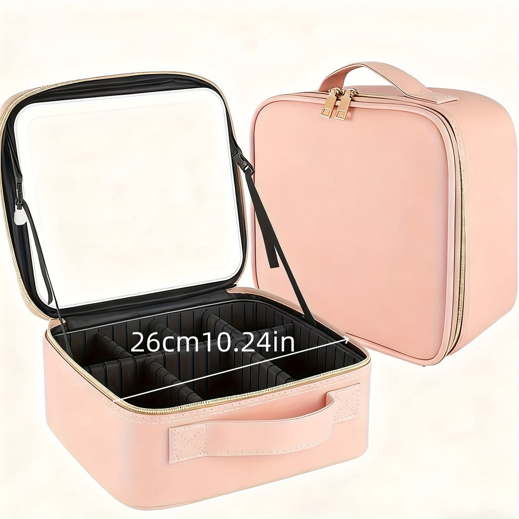 Diese extra große Make-up-Tasche ist, Schwarz für Kosmetika und professionelle Make-up-Künstler – Detailansicht 4