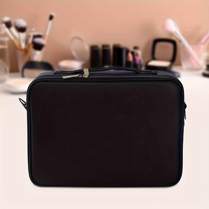 Diese extra große Make-up-Tasche ist, Schwarz für Kosmetika und professionelle Make-up-Künstler – Detailansicht 5