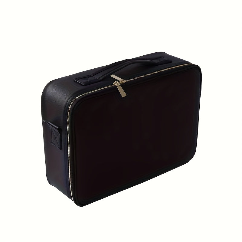 Diese extra große Make-up-Tasche ist, Schwarz für Kosmetika und professionelle Make-up-Künstler – Detailansicht 9
