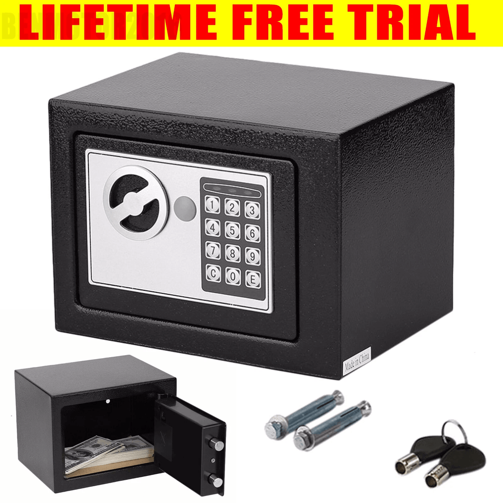 Digitale Tresor Elektronische Schrank Tresor, 4.6L-Schwarz für Büro und Homeoffice – Hauptansicht