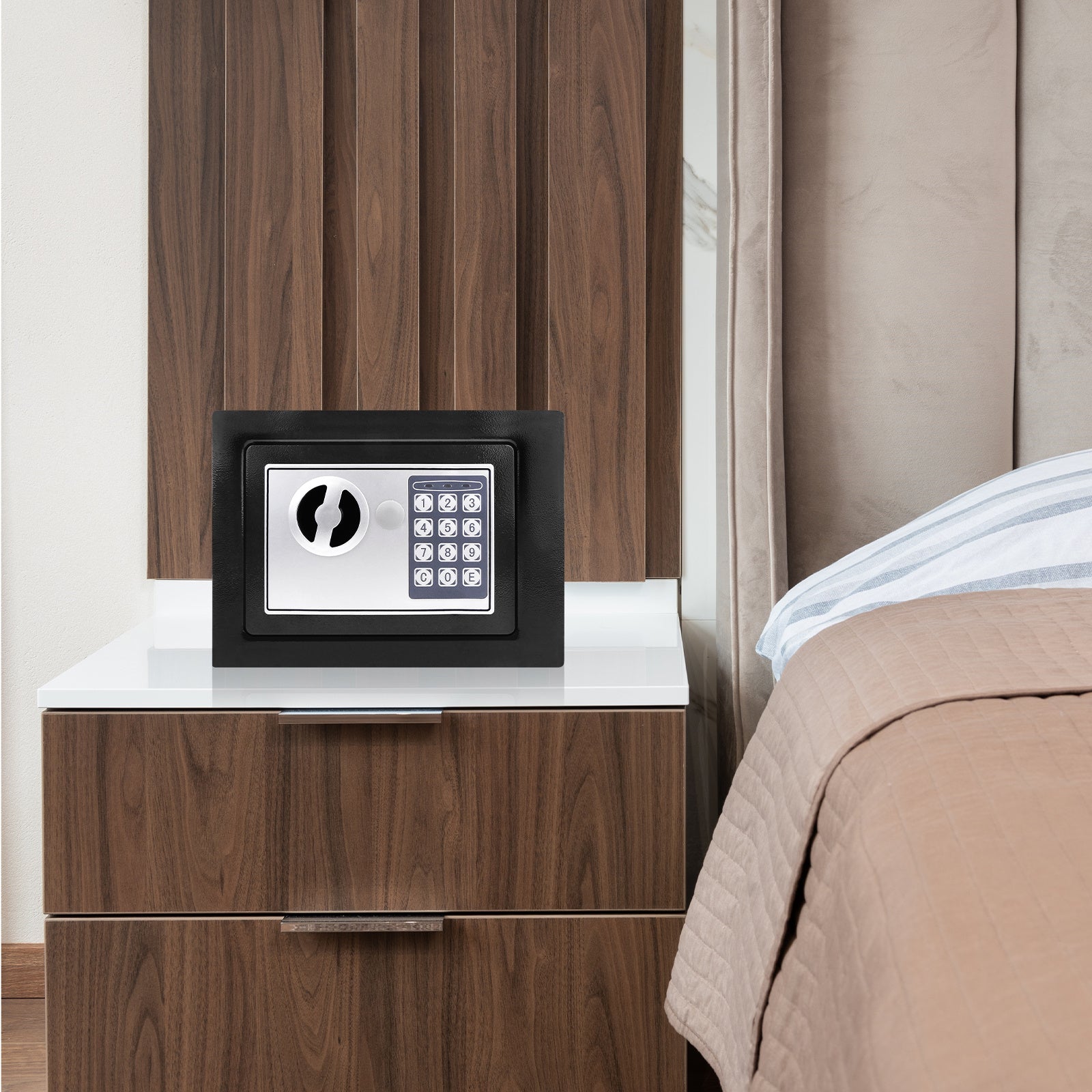 Digitale Tresor Elektronische Schrank Tresor, 4.6L-Schwarz für Büro und Homeoffice – Detailansicht 18