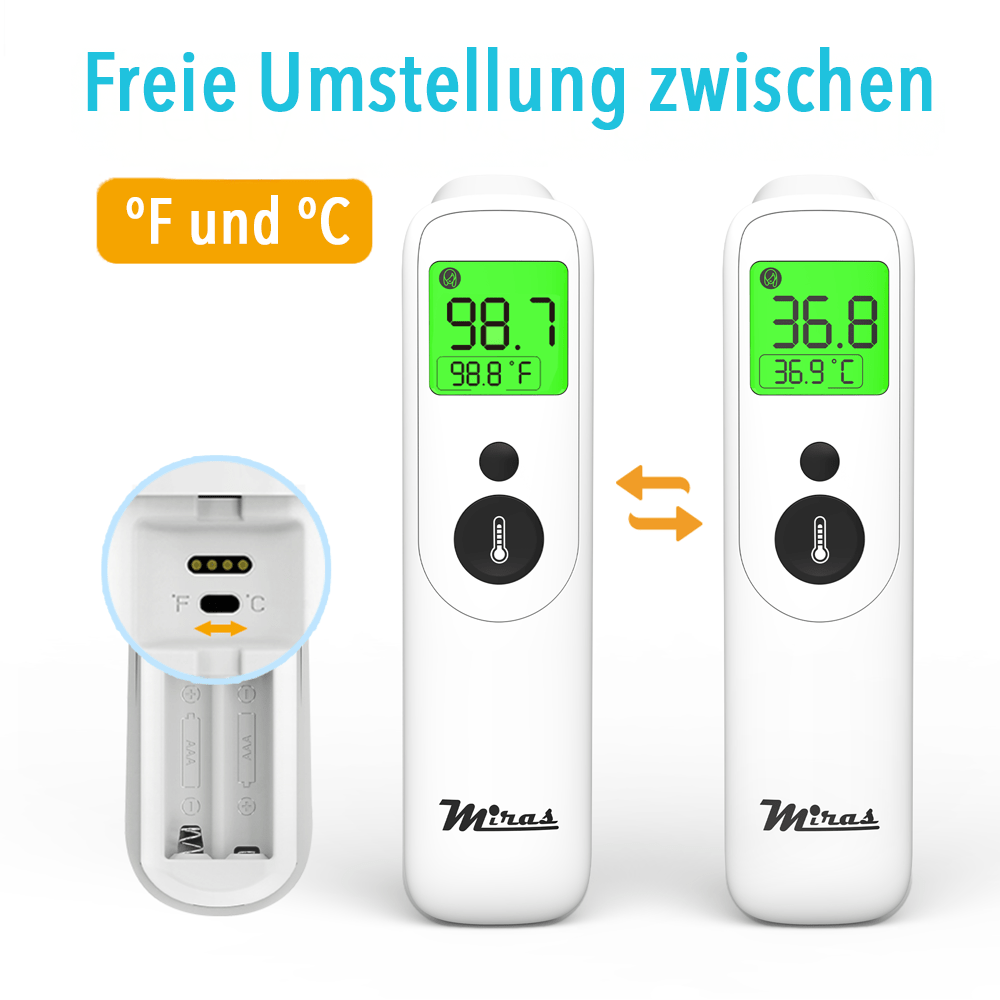 Digitales Fieberthermometer, Miras Fieberthermometer AOJ-20C für Pflege zu Hause und Alltag – Detailansicht 16