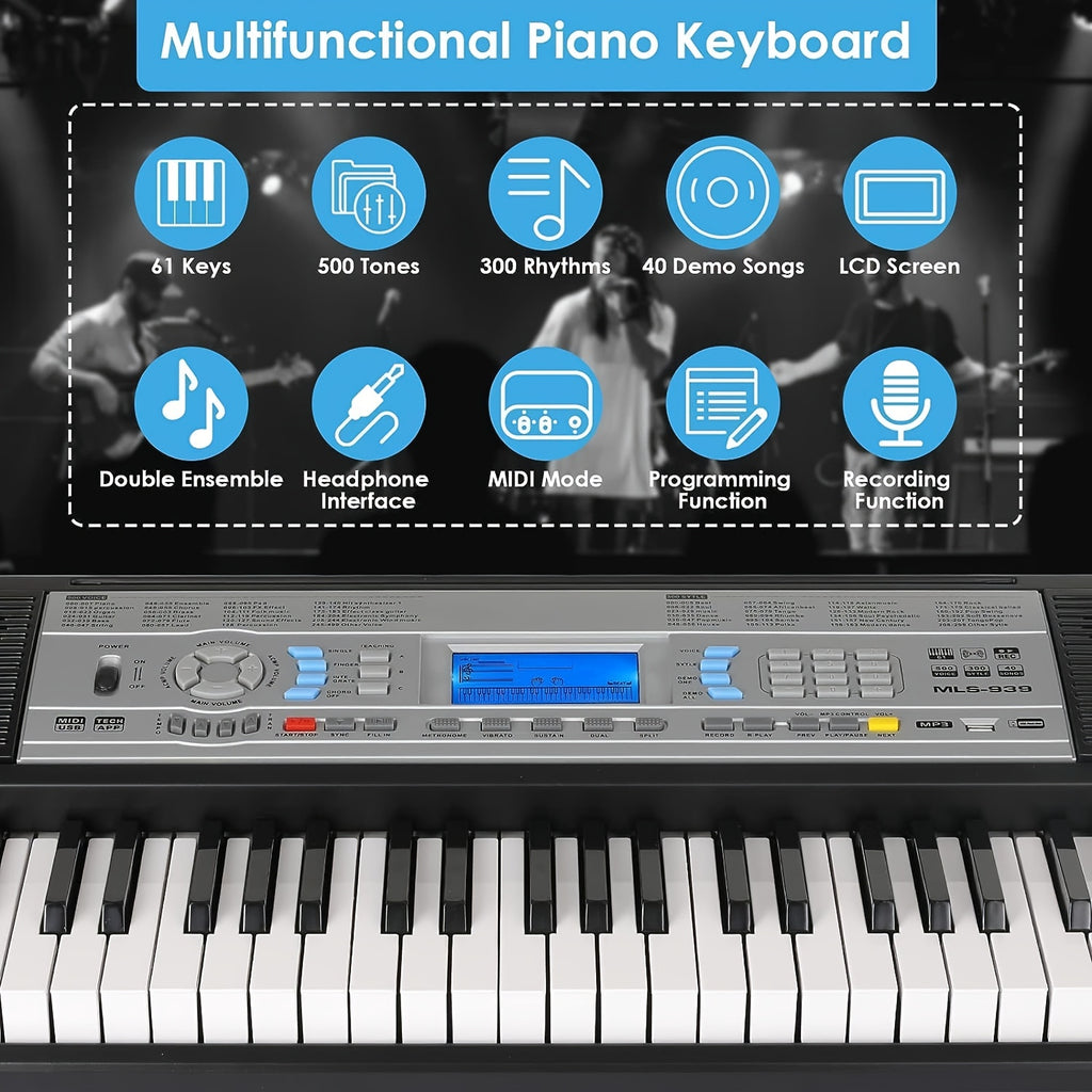 Digitalpiano, Elektronische Tastatur Nur für Hobby und Kreativprojekte – Detailansicht 7