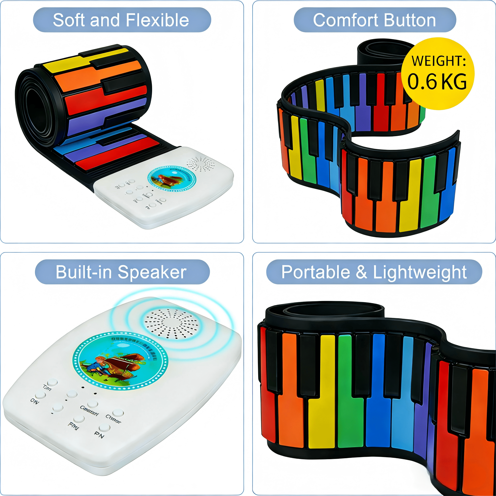 Digitalpiano, Farbe für Hobby und Kreativprojekte – Detailansicht 3