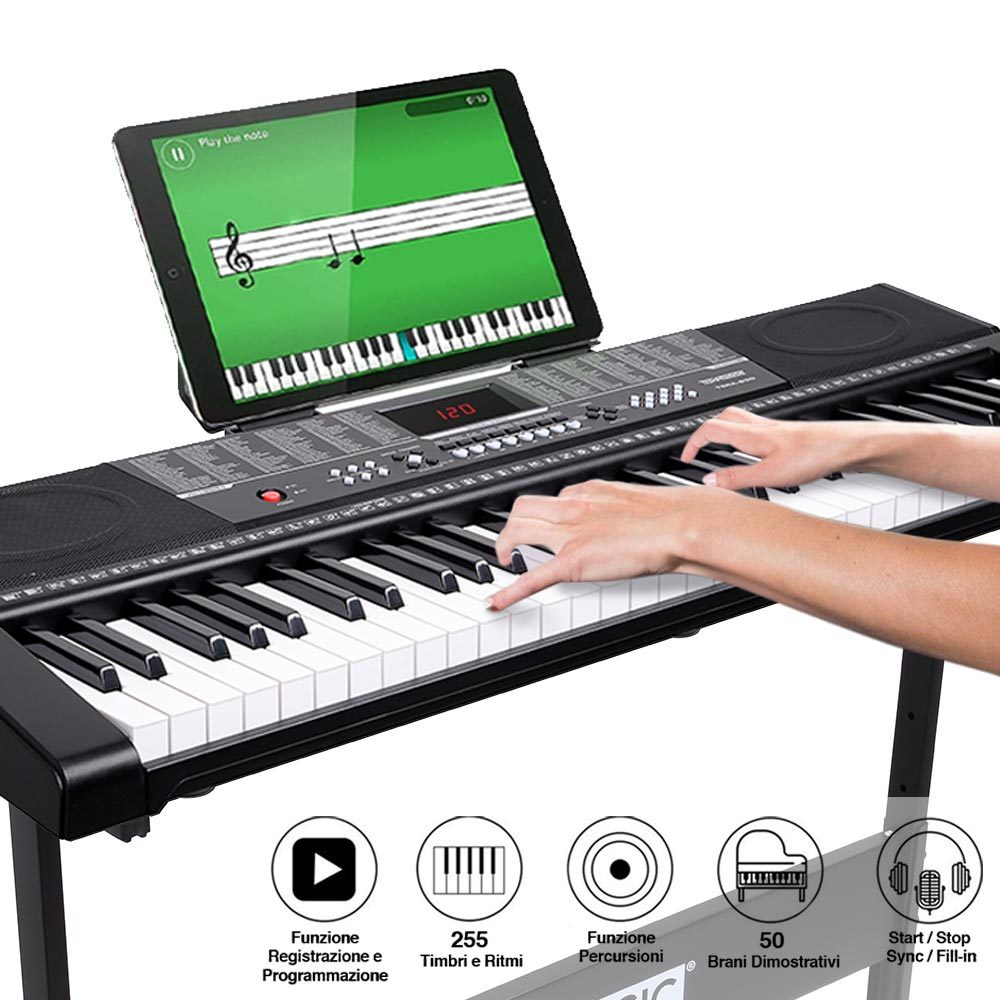 Digitalpiano, Musikalisches Keyboard für Hobby und Kreativprojekte – Detailansicht 2