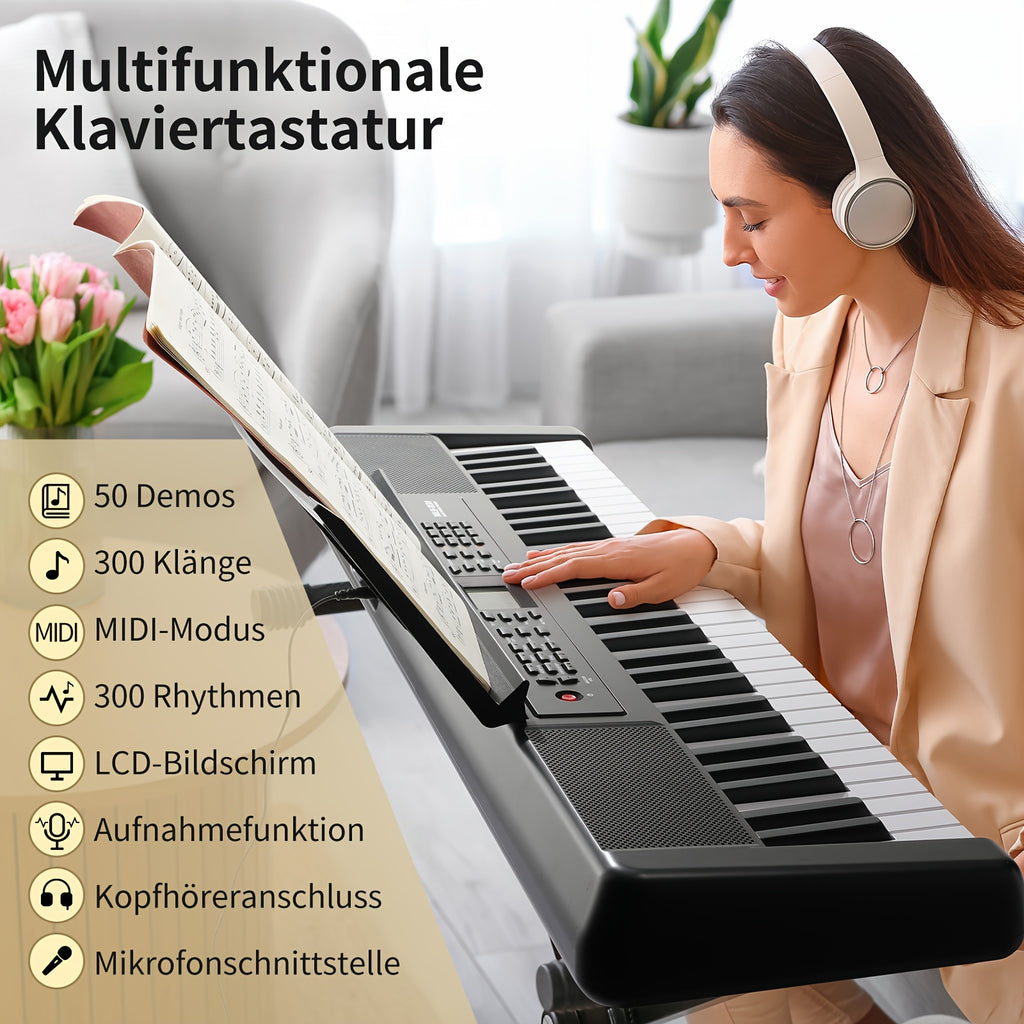 Digitalpiano, Schwarz für Anfänger und Alltag – Detailansicht 7