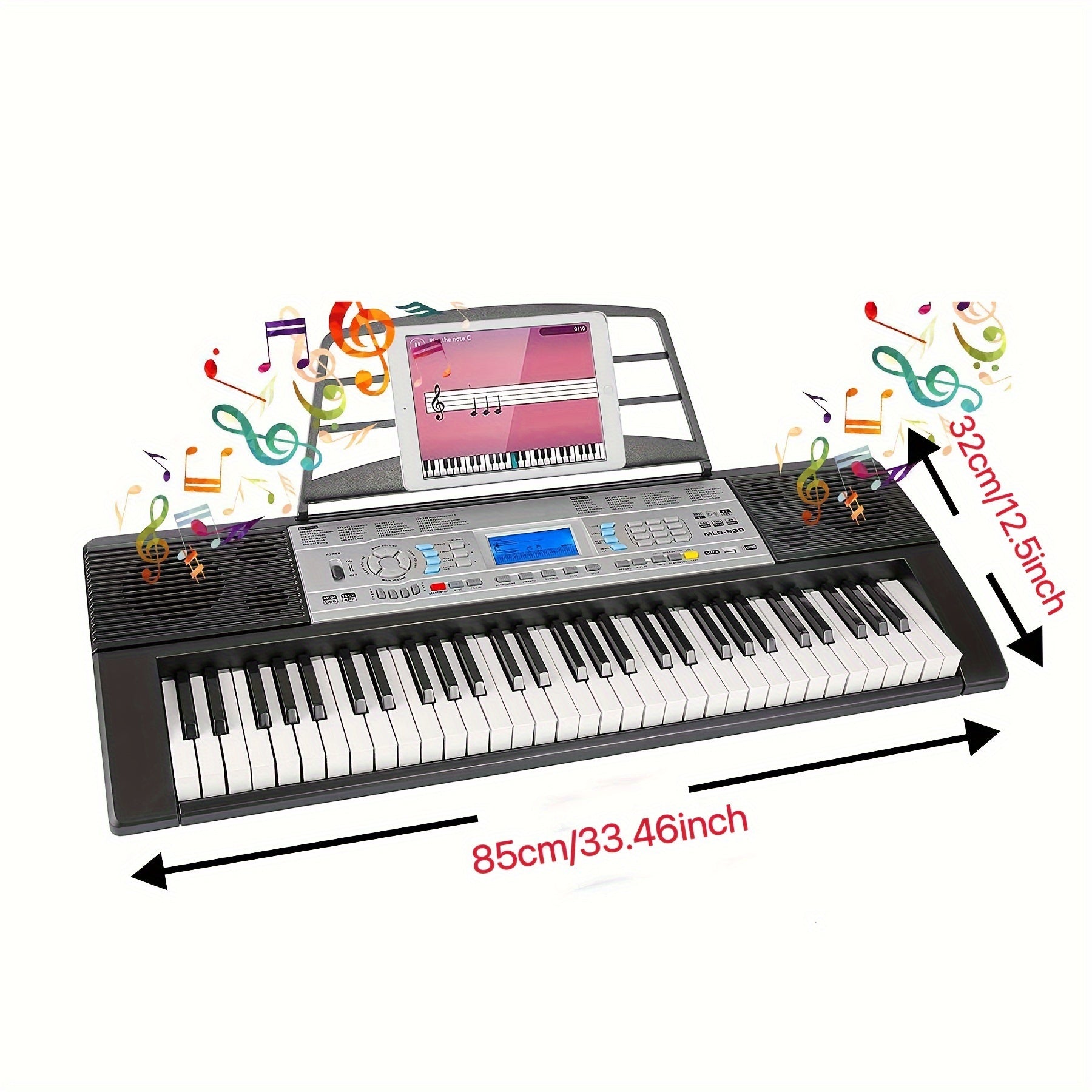 Digitalpiano, Schwarz für Kreativprojekte und Anfänger Profis – Detailansicht 4
