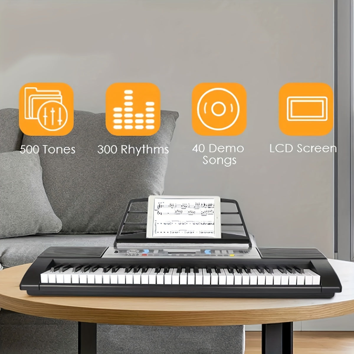 Digitalpiano, Schwarz für Kreativprojekte und Anfänger Profis – Detailansicht 7