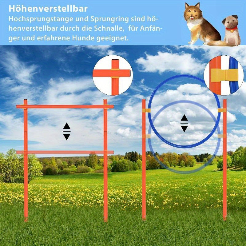 Dog Agility Equipment Set Hundetrainingsspielzubehör, Blau für Haustiere und Zuhause – Detailansicht 7