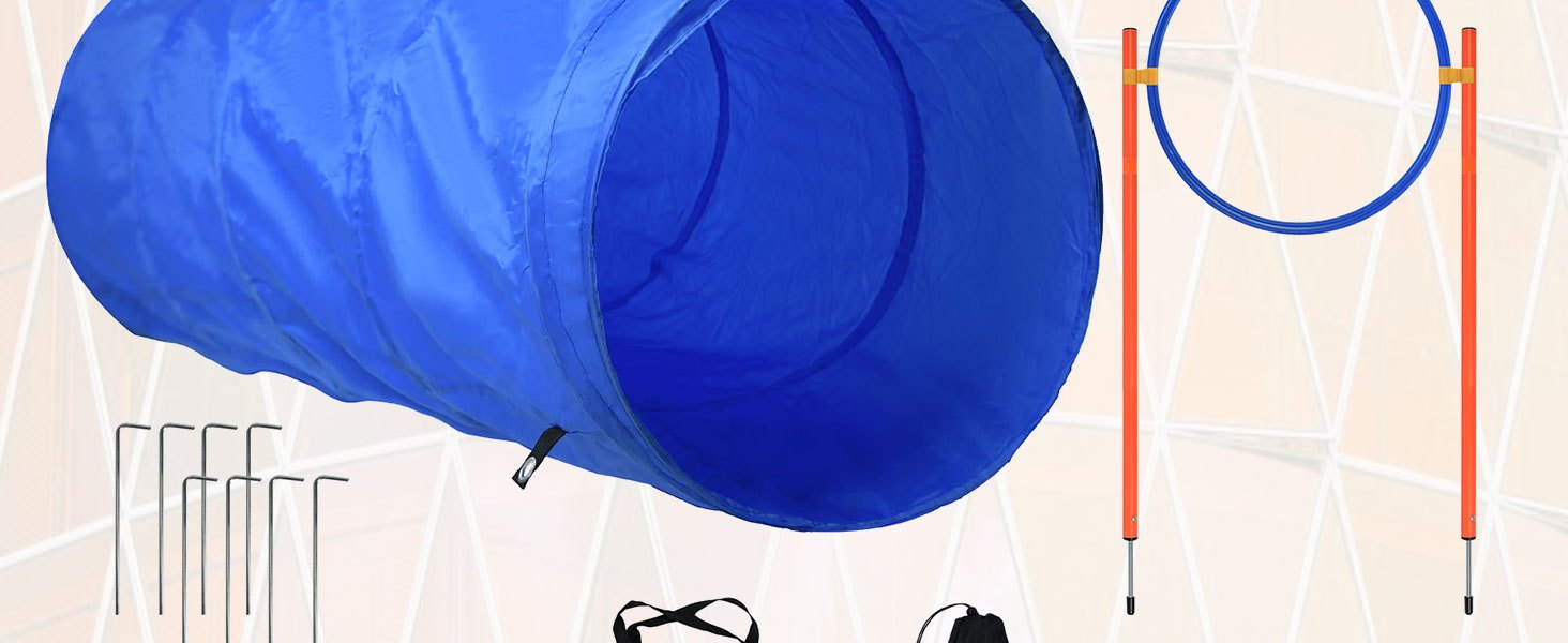 Dog Agility Equipment Set Hundetrainingsspielzubehör, Blau für Haustiere und Zuhause – Detailansicht 9