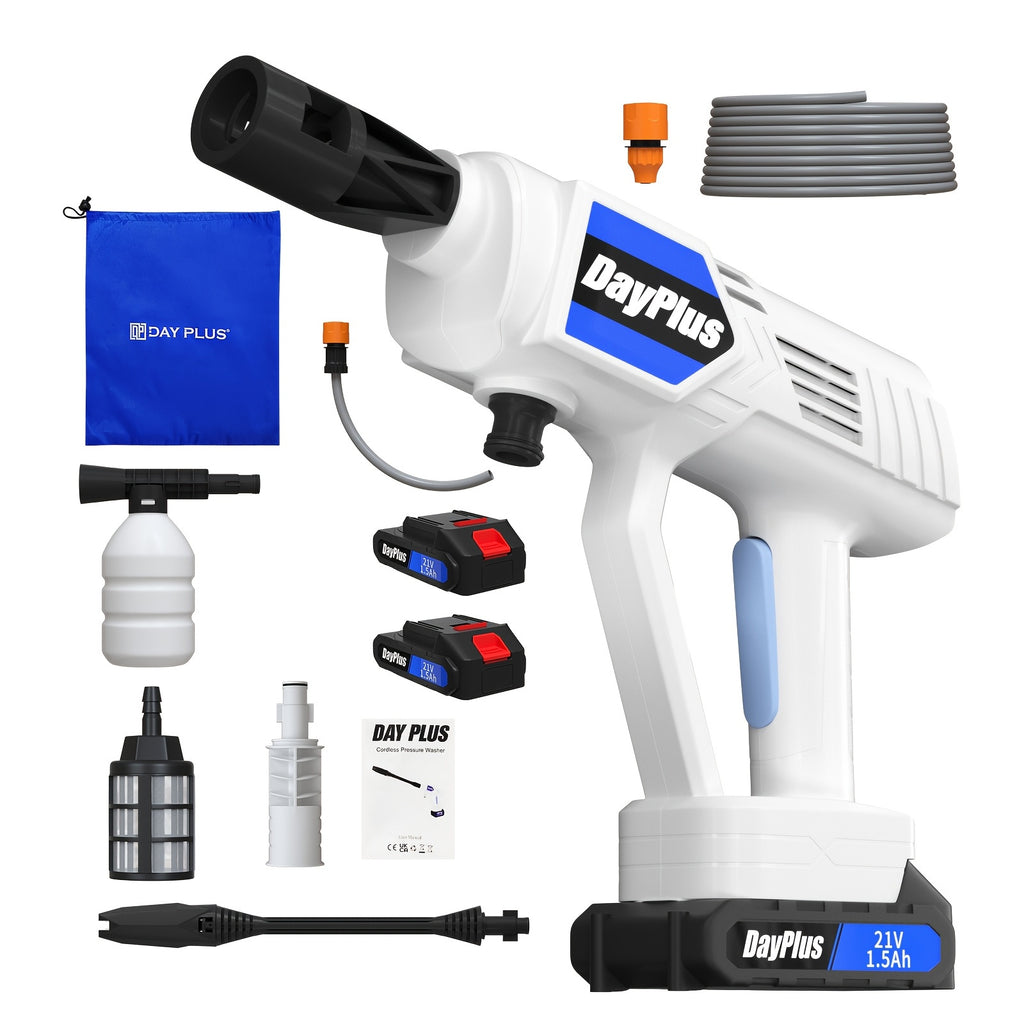 Drahtlose Druckreiniger Tragbare Druckwaschmaschine, 1x Batterie für Garten und Terrasse – Detailansicht 19