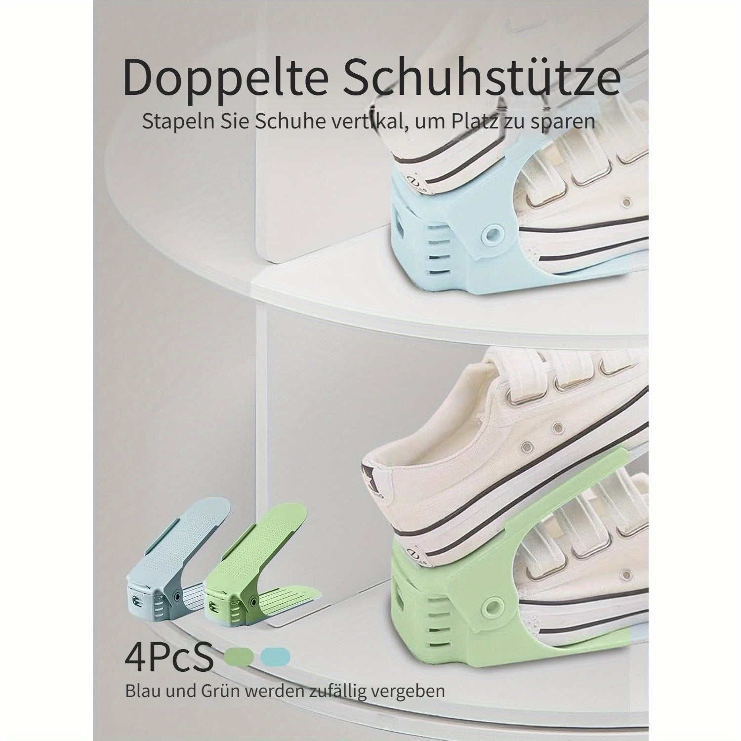 Drehbarer Schuhturm, 5 Etagen für 28 Schuhe – Detailansicht 3