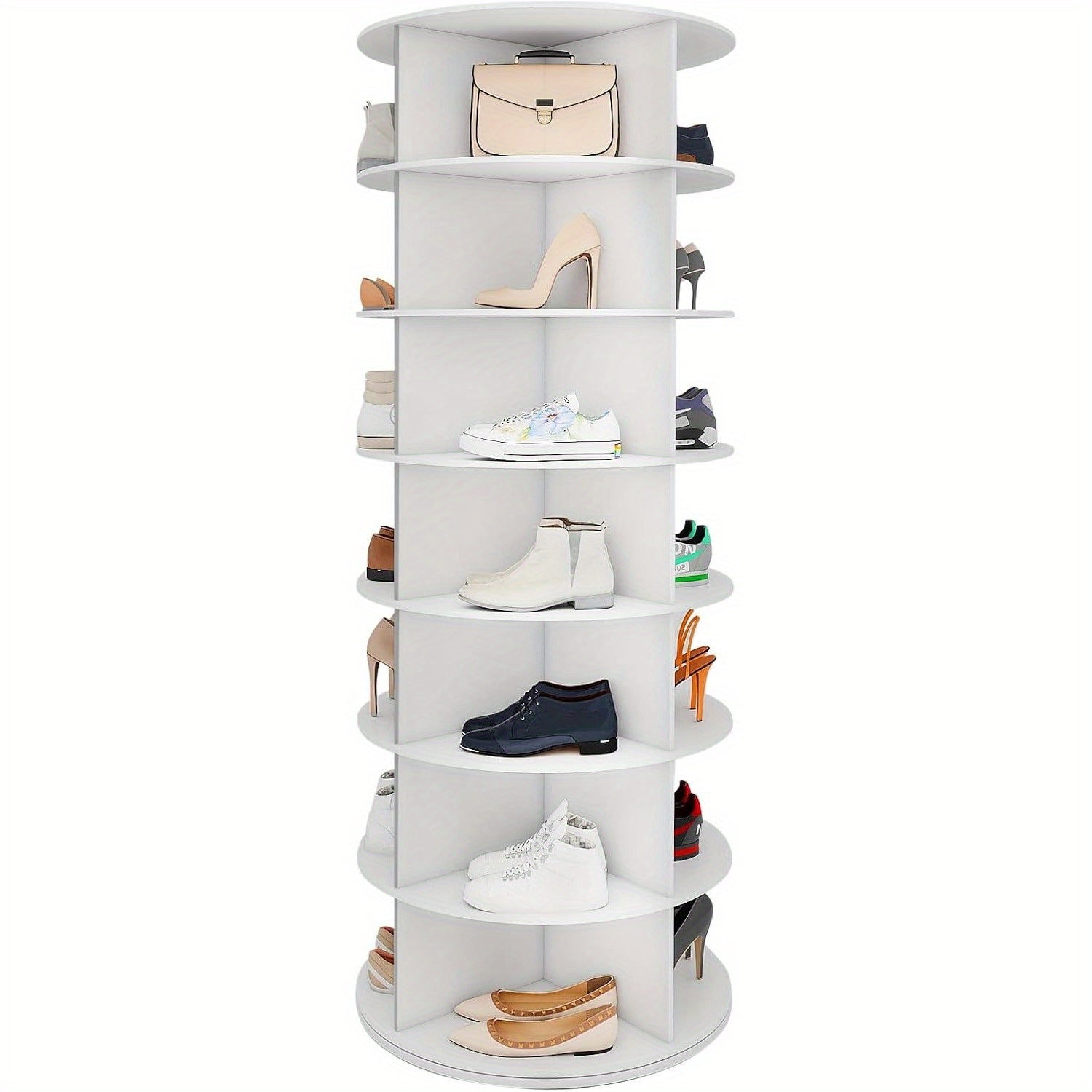Drehbarer Schuhturm, 5 Etagen für 28 Schuhe – Detailansicht 10
