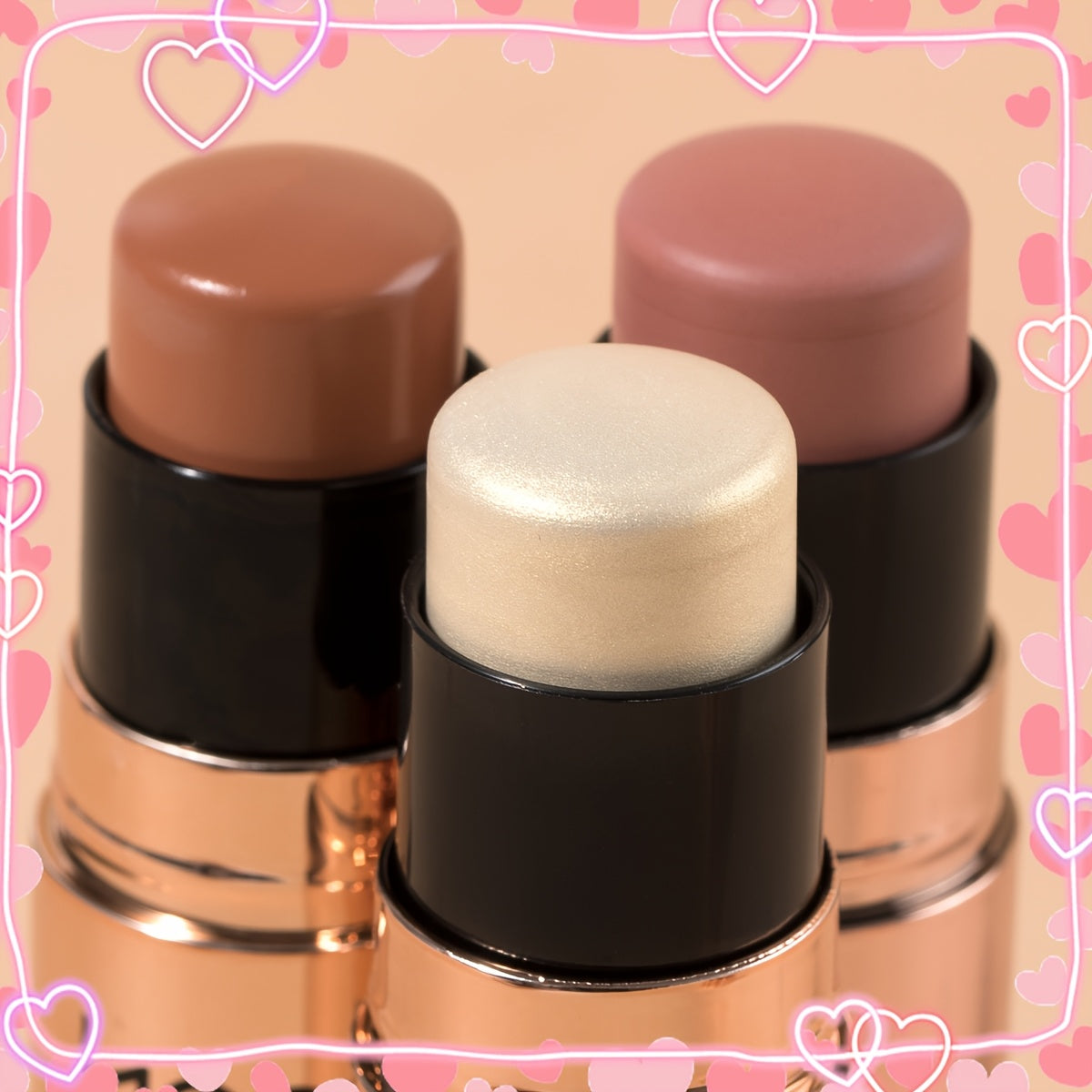 Drei-in-Eins Rouge, Glow+Cappuccino+Champagner für einen makellosen Look und Pflege zu Hause – Detailansicht 6