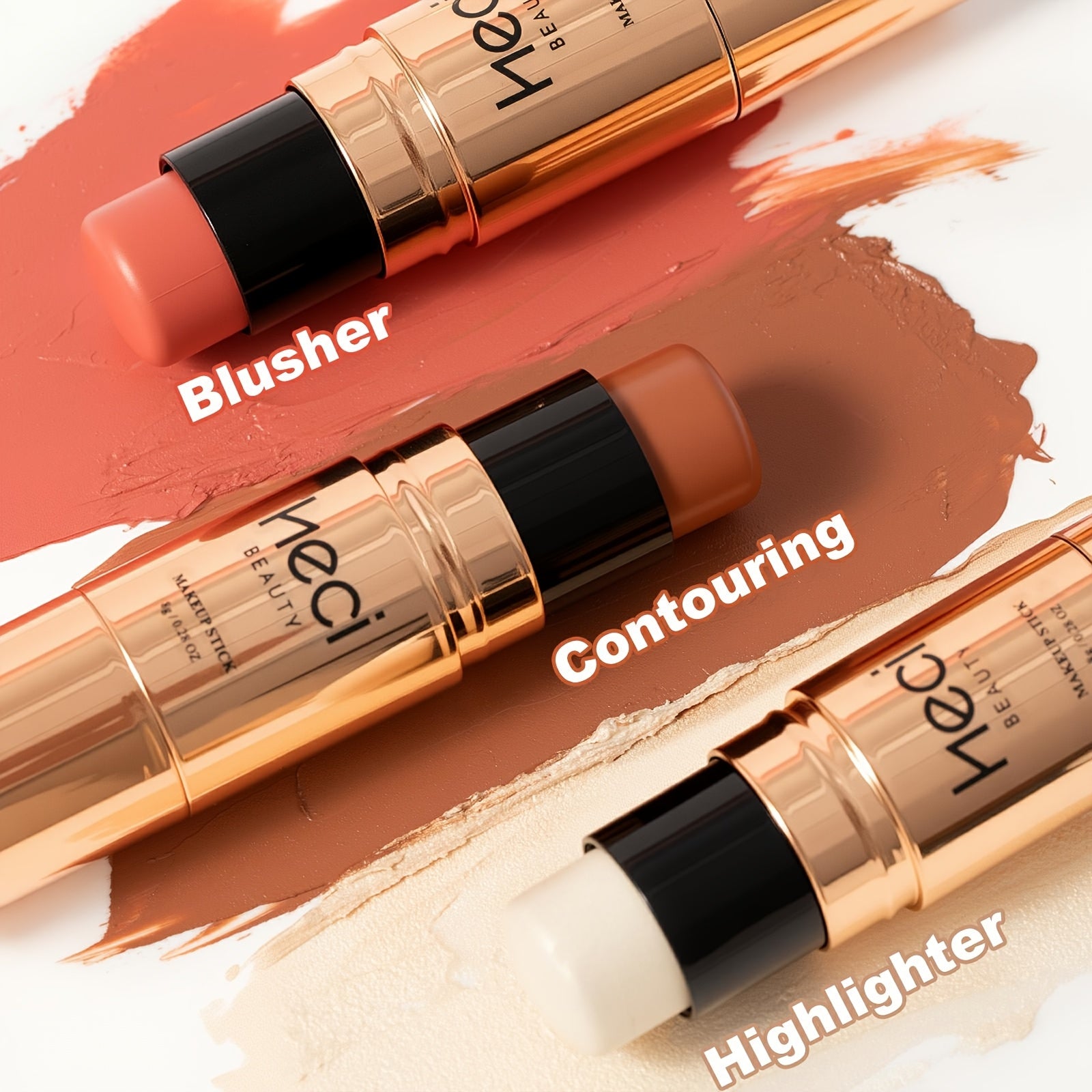 Drei-in-Eins Rouge, Glow+Cappuccino+Champagner für einen makellosen Look und Pflege zu Hause – Detailansicht 7
