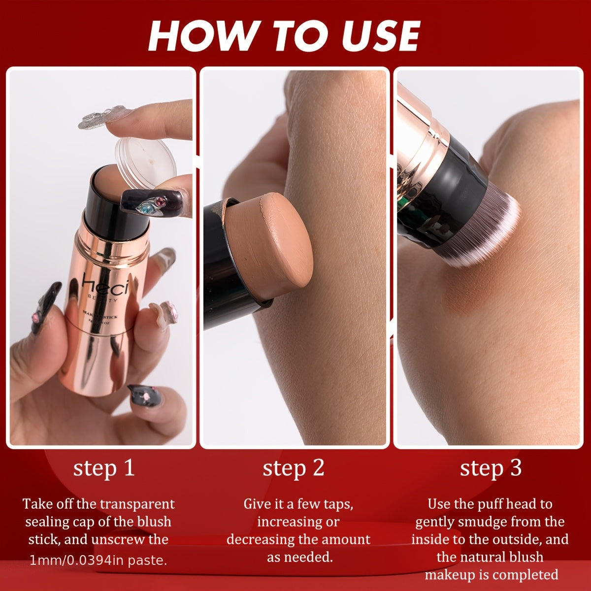 Drei-in-Eins Rouge, Glow+Cappuccino+Champagner für einen makellosen Look und Pflege zu Hause – Detailansicht 8