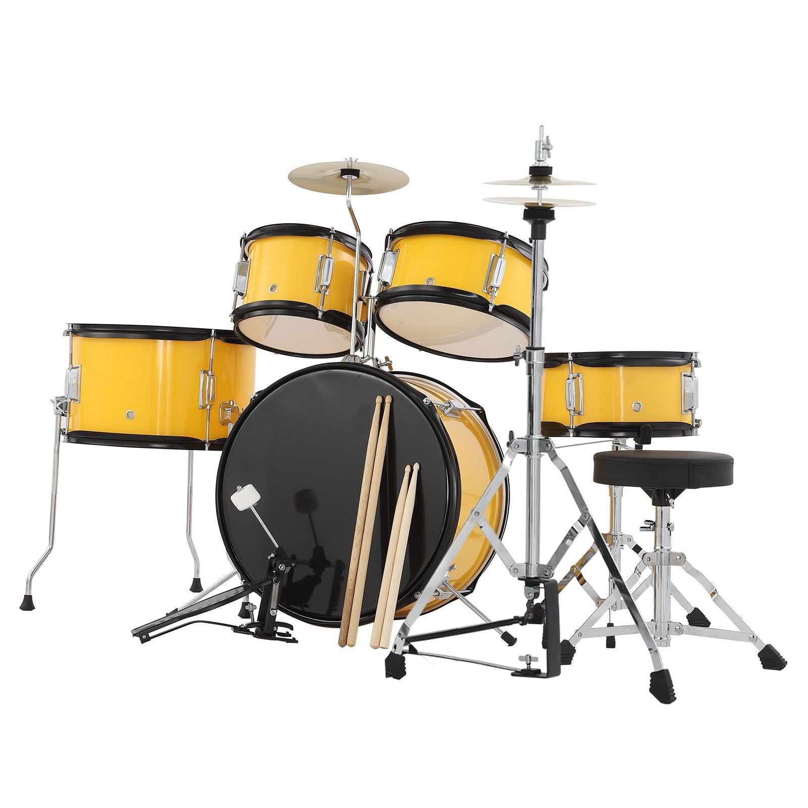 Dreifach Drum Set Musikalisch Spielen, Metall für Anfänger und Alltag – Detailansicht 9