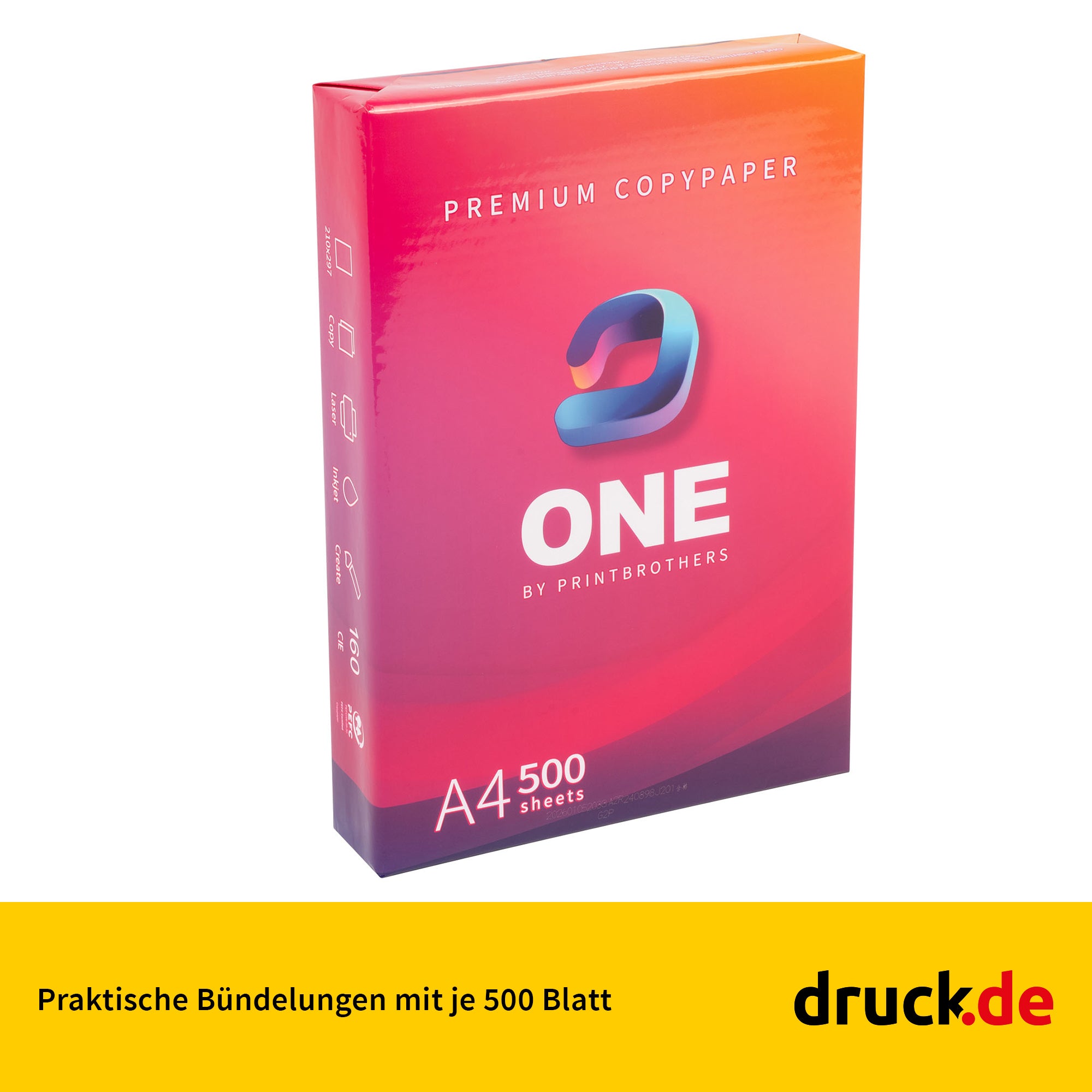 Drucker- & Kopierpapier, Basic 2.500 Blatt für Büro und Homeoffice – Detailansicht 2