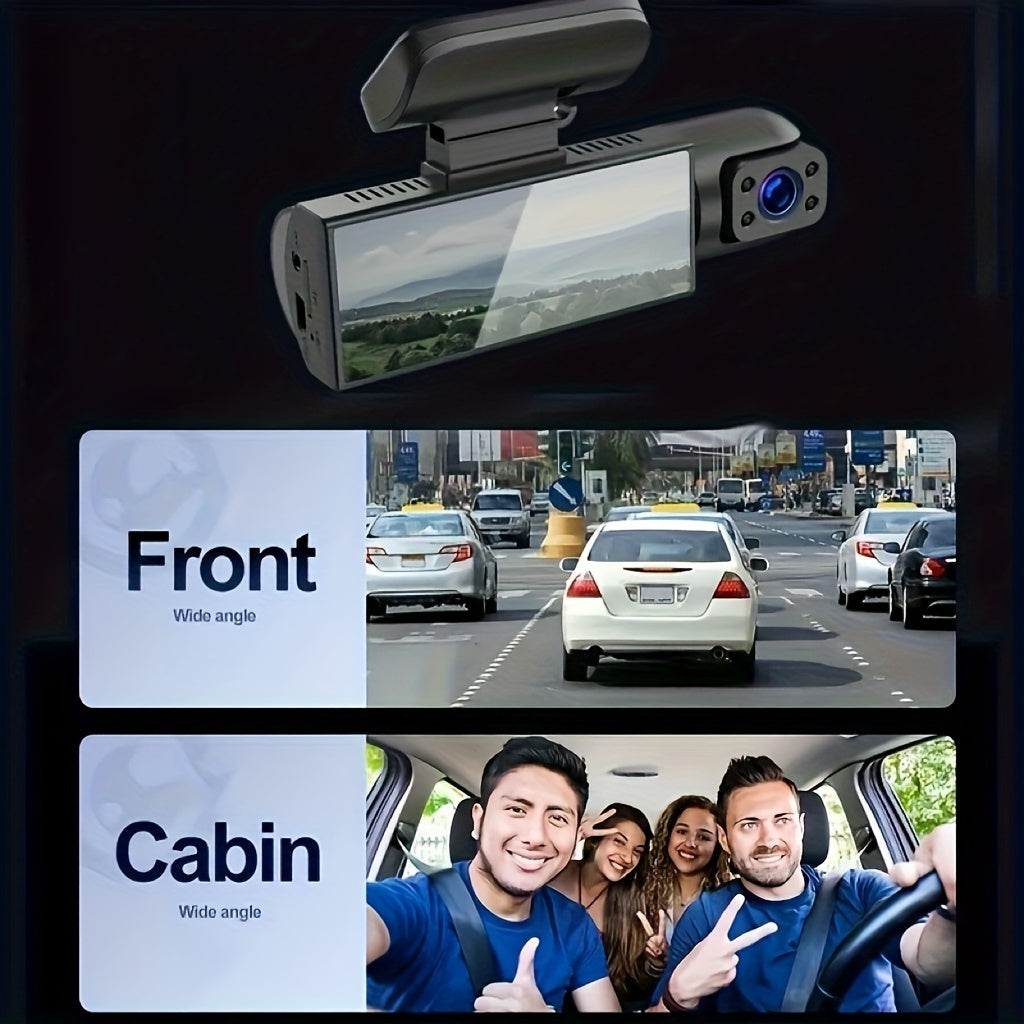Dual Dashcam, M8-Keine Karte für Fahrzeug und unterwegs – Detailansicht 2