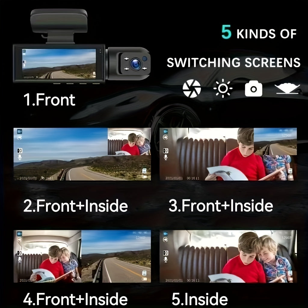 Dual Dashcam, M8-Keine Karte für Fahrzeug und unterwegs – Detailansicht 13
