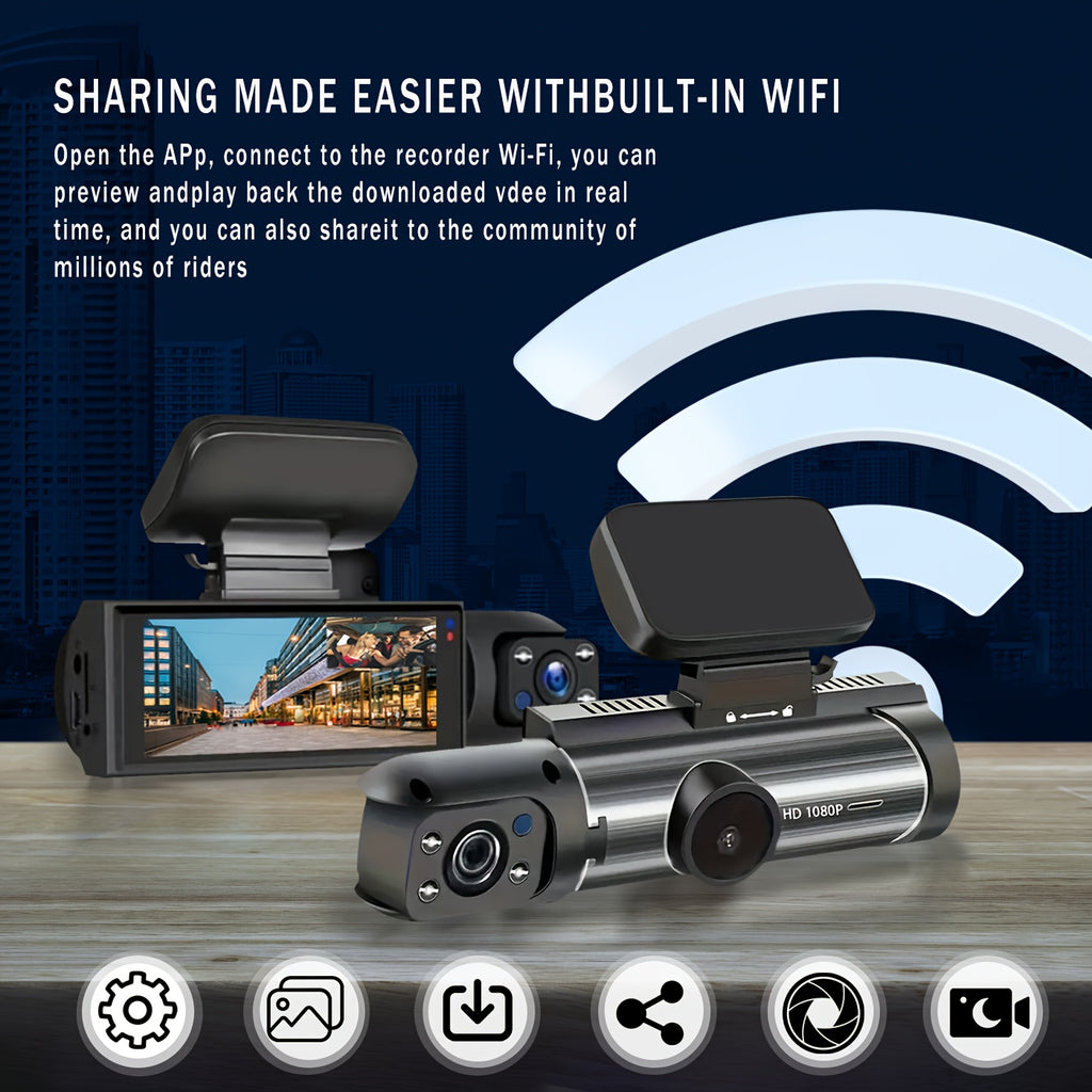 Dual Dashcam, M8-Keine Karte für Fahrzeug und unterwegs – Detailansicht 19