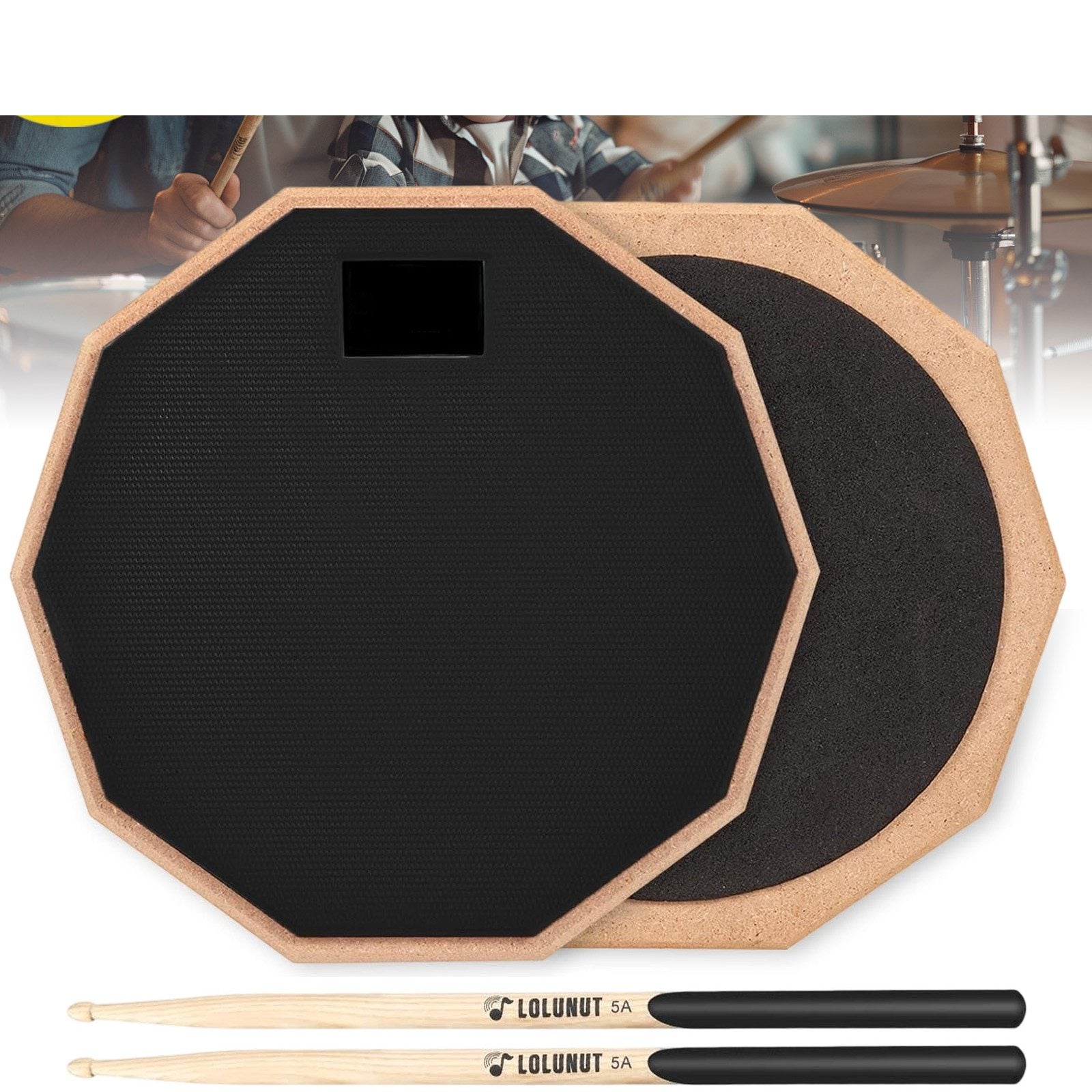 Dumb Drum Übungs-Pad, 1 Satz für Alltag und Zuhause – Hauptansicht