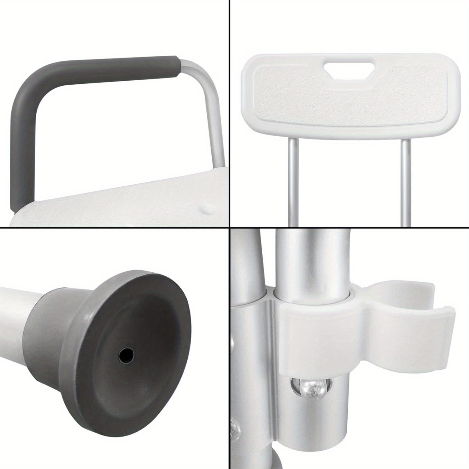 Duschklappsitz, Aluminium für Badezimmer und Haushalt – Detailansicht 4
