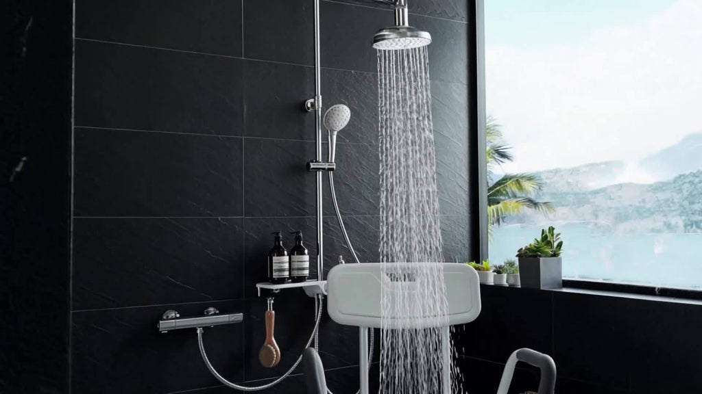 Duschklappsitz, Aluminium für Badezimmer und Haushalt – Detailansicht 5