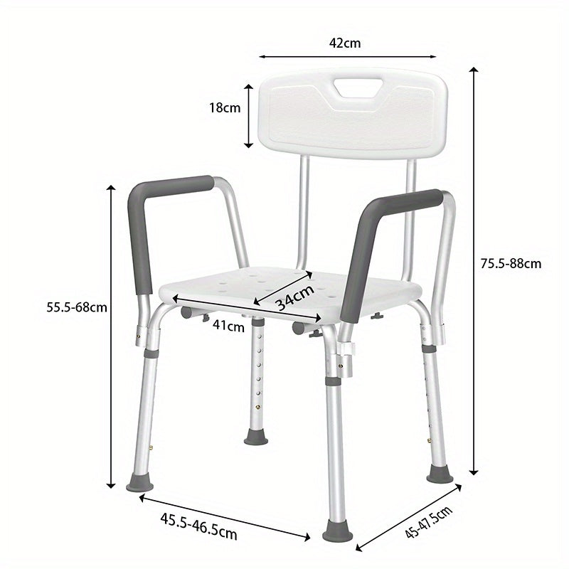 Duschklappsitz, Aluminium für Badezimmer und Haushalt – Detailansicht 6