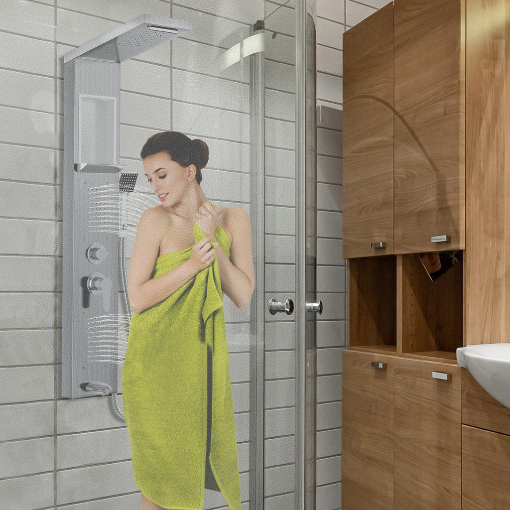 Duschpaneel, Schwarz für Badezimmer – Detailansicht 4
