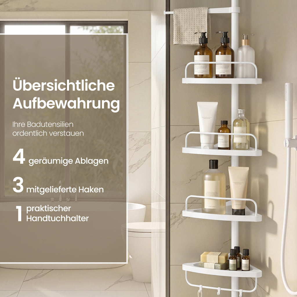 Duschregal, 305 cm für Vorratsraum – Detailansicht 13
