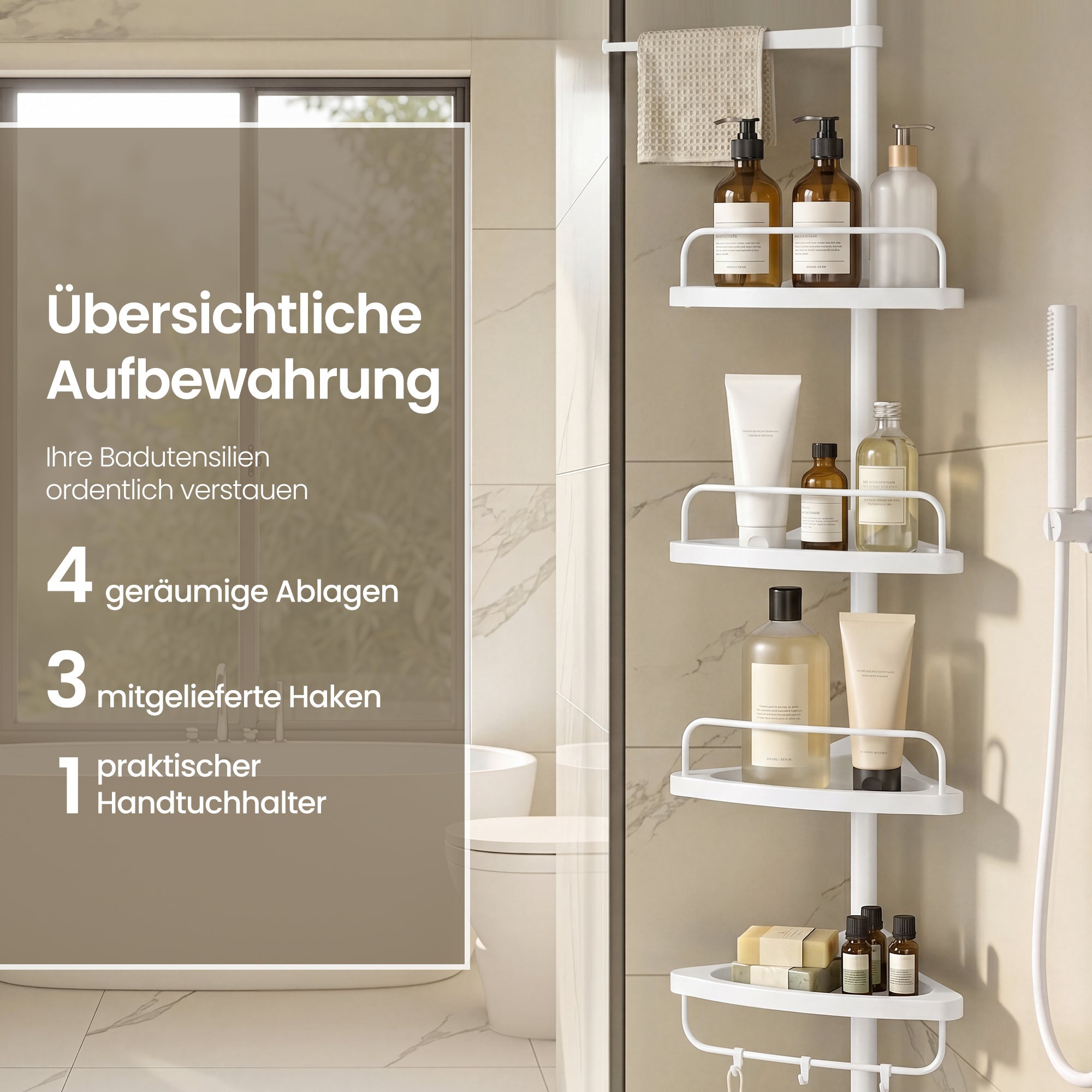 Duschregal, 305 cm für Vorratsraum – Detailansicht 13