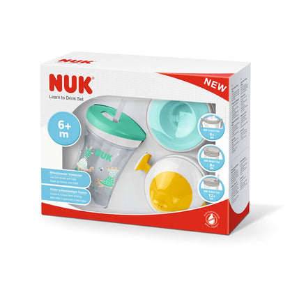 NUK 3-in-1 Trinklernset| 1x Action Cup |1x Trainer Cup Aufsatz|1x Magic Cup Aufsatz