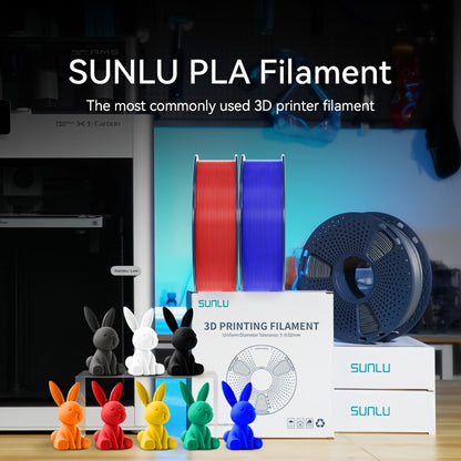 SUNLU Premium 1.75mm PLA 3D-Druckfilament | Überlegene Textur, Glattes Finish | Kompatibel mit den meisten 3D-Drucker, 5kg