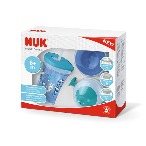 NUK 3-in-1 Trinklernset| 1x Action Cup |1x Trainer Cup Aufsatz|1x Magic Cup Aufsatz