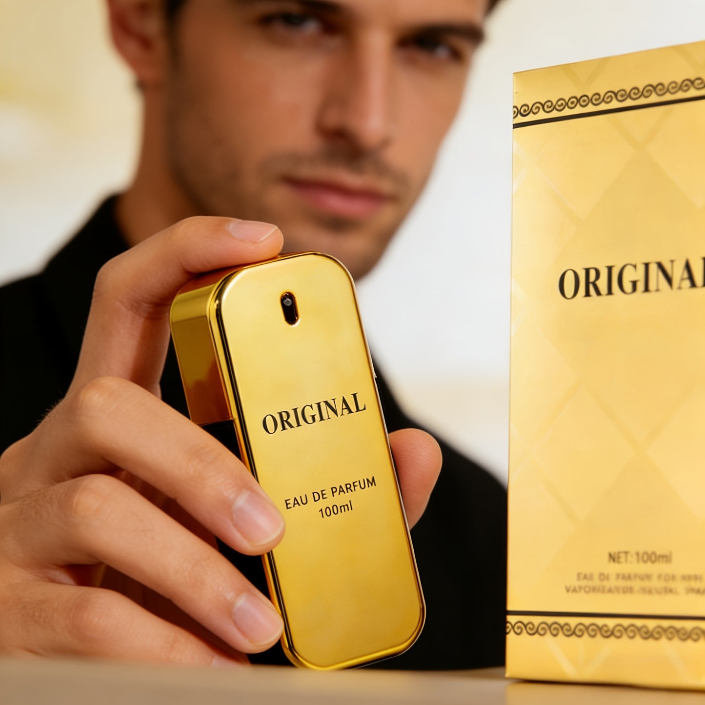 ORIGINAL Eau De Parfum 100ml - Edler Holzig-Ambriger Duft, Zeitloser Signature-Duft mit Bergamotte, Rose & Sandelholz, Luxusparfüm in minimalistischer Flasche
