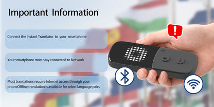 Peiko 150 Sprachen Übersetzungsgerät, Zwei-Wege Echtzeit AI Sprach-Übersetzer, Mini Tech Gadget, Offline-Übersetzung, Lernen, Reisen  Geschäftskommunikation
