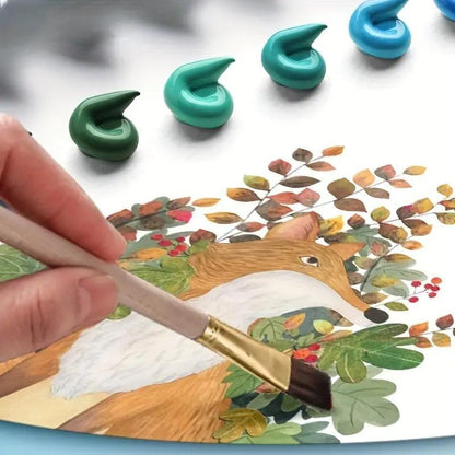 Hochwertiges Acrylfarben-Set, Großes Fassungsvermögen (36 Flaschen x 20 ml), Leuchtende Farben, Einfach zu Mischen, Ungiftig, Hohe Deckkraft, Schnelltrocknend, Wasserfest, Ideal für Profikünstler, Hobbykünstler und Anfänger