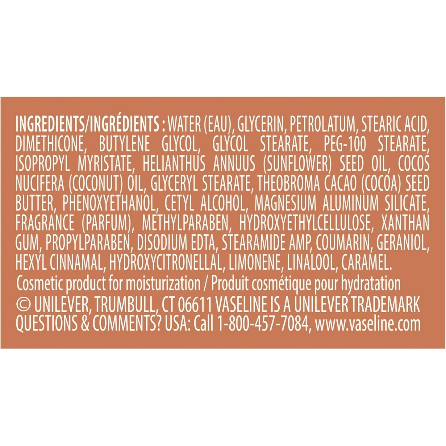 Vaseline Intensive Care Cocoa Radiant 48H Feuchtigkeitsspendende Körperlotion mit Kakaobutter